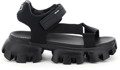 prada technical strapped sandals|prada denim sandals.